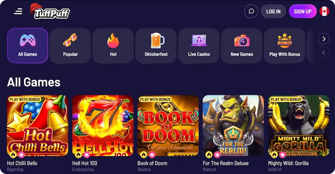 tuffpuff casino games
